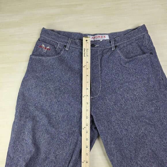 Avirex Denim Purple Jeans Baggy Wide Leg Y2K Vintage Streetwear Men's Size 34 - Picture 5 of 11